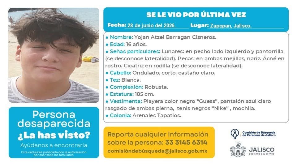 VMGlezR's tweet photo. Menor de edad desaparecido en Zapopan, Jalisco. https://t.co/Ae2Zoustbb