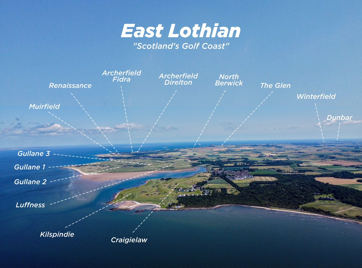 jamierkennedy's tweet photo. In case you wondered why they call East Lothian "Scotland's Golf Coast".... https://t.co/WOhc8vtwpF