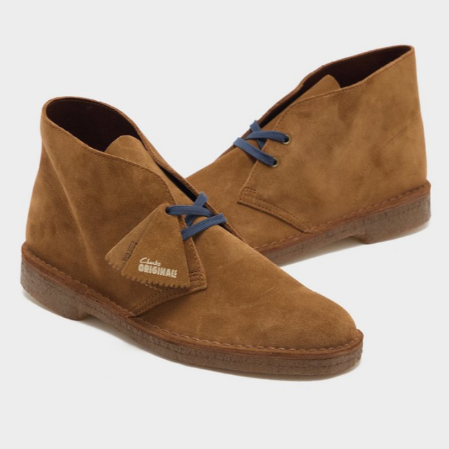 Modculture's tweet photo. It’s final discounts time in the sale, with these discounted Clarks Originals desert boots now in the Size? sale in some popular shades. Don't got discounted as often as they used to. https://t.co/rPq8vYLI5j https://t.co/yGUnbfF5jE
