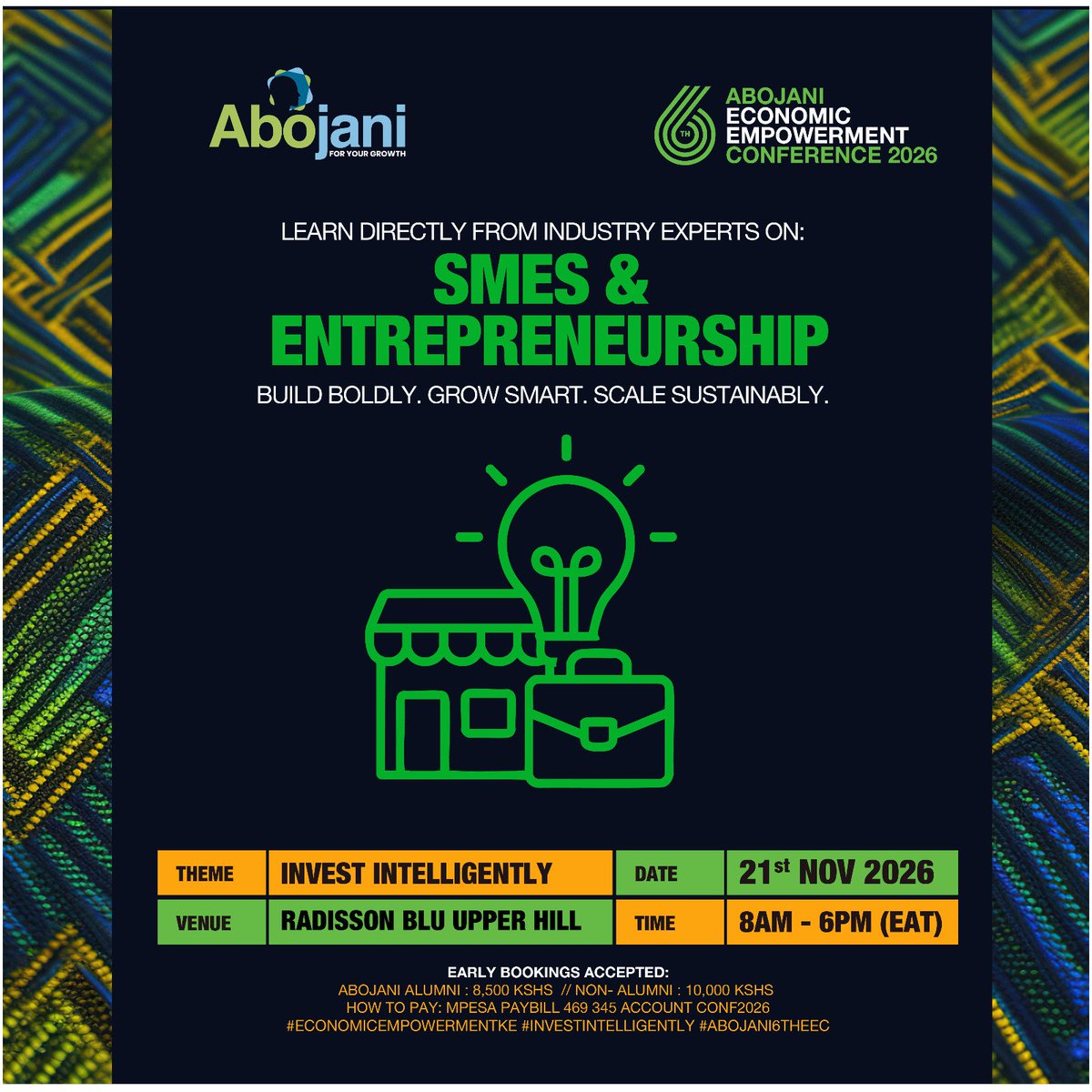cheruiyotkb's tweet photo. #EconomicEmpowermentKE
#InvestIntelligently
#Abojani6thEEC
Saturday, 21st November 2026 https://t.co/cXU9ShebPA