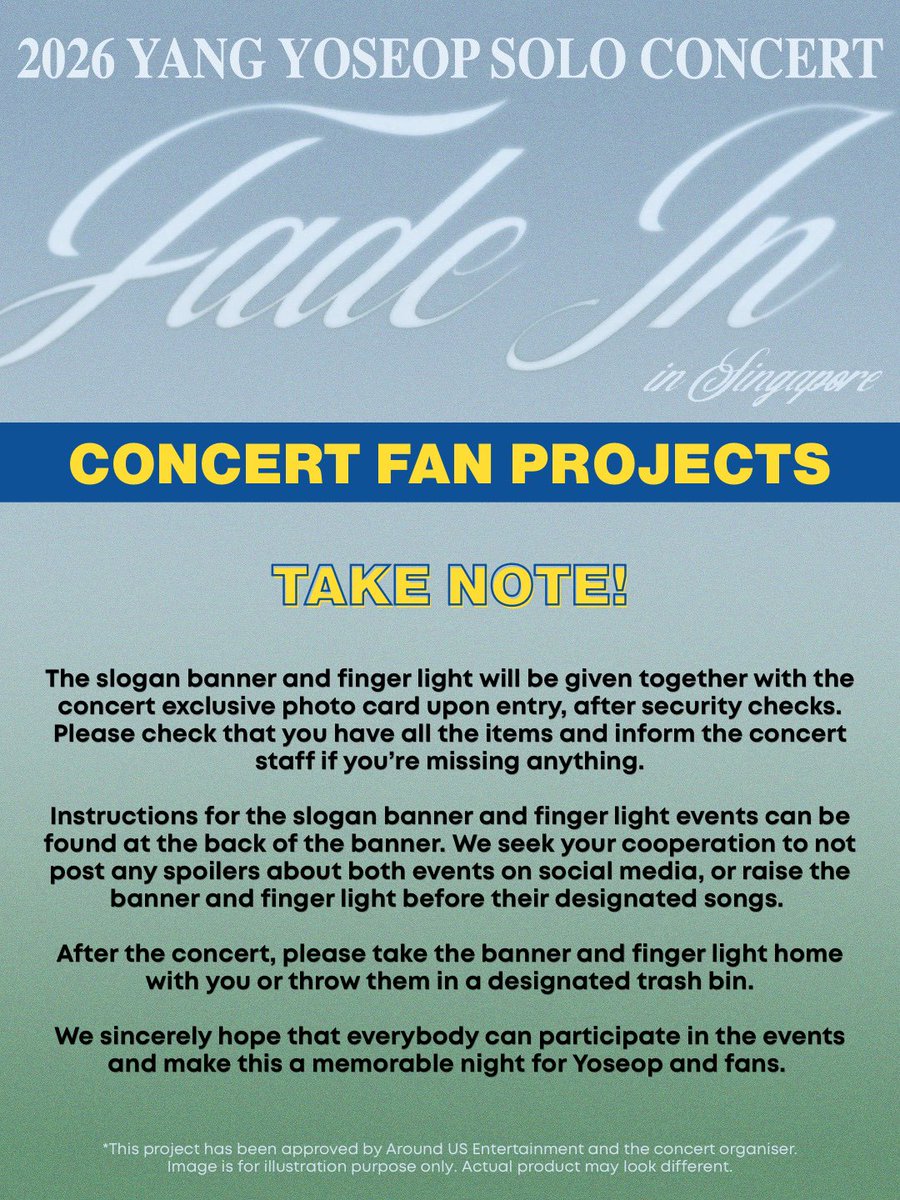 HLevents_sg's tweet photo. D-3 to <FADE IN> in SG!

Here’s what to take note for the finger light and slogan events on D-day. To make distribution easy, both items will be given together with the concert exclusive PC after security checks. 

Make sure to collect them after entering the venue! https://t.co/YaWp5Lmowk