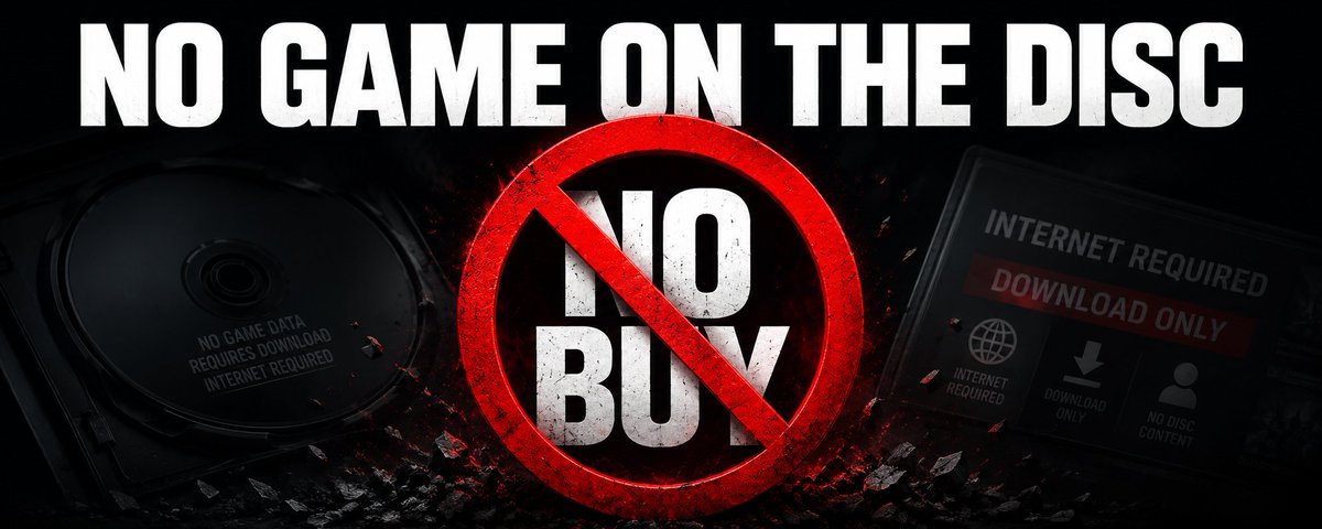 MidnightRealm1's tweet photo. @PlayStation No disc on game, no buy. 🤡 https://t.co/gPW2DQa2Fh