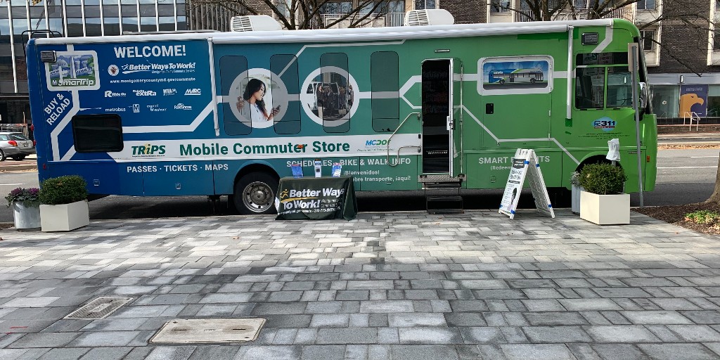 MCDOTNow's tweet photo. The MCDOT Commuter Store is in the shop🛠️ but, our reps will be at these locations today!
❎6:00am-10:00am➡️Germantown Transit Center in #GermantownMD
❎10:30am-12:45pm➡️Village of Friendship Heights Community Center in #ChevyChaseMD  #mdcommuters #commuting https://t.co/8L7K0Qlz2d