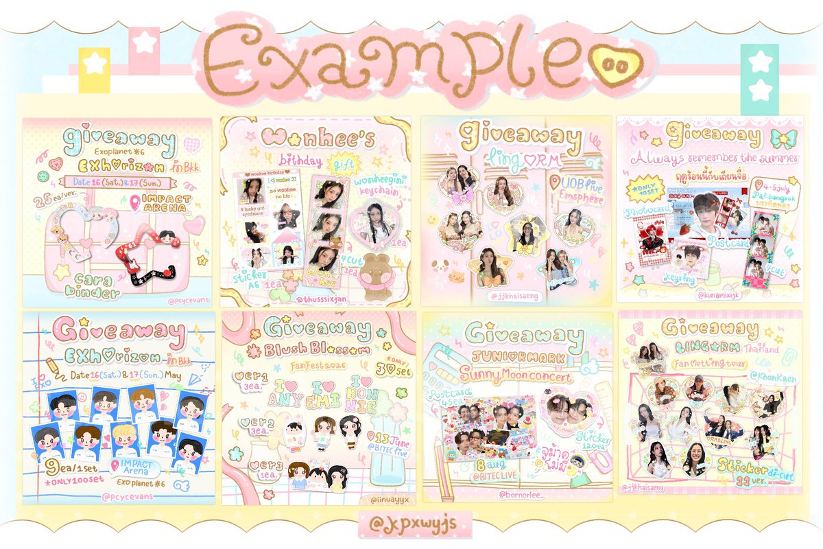 kpxwyjs's tweet photo. commission open💌 ( #cmsbykaodesu ) 
- preview , stickers di-cut , photo cards , etc . ✴️
- cms pls dm 👩🏼‍❤️‍💋‍👩🏻🪷🫧
#รับออกแบบgiveaway #รับออกแบบของแจก https://t.co/KehbvWCEtj