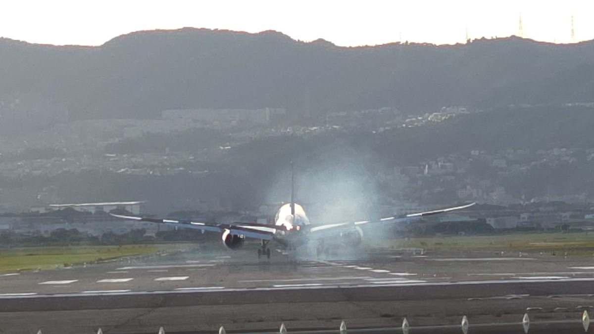 Maruru10111's tweet photo. 飛行機を下から見れるスポット
迫力満点やなぁ( ᐛ👐)✨ https://t.co/jiuOJdpVuM
