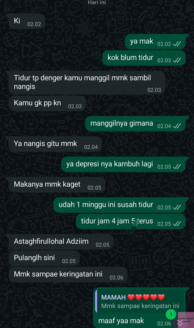 yappingfess's tweet photo. yap! ada yang pernah ngalamin juga gak?? lagi down dan ga ada siapa siapa tp ibu ikut ngerasain. ini bukan sekali dua kali, hampir tiap aku kambuh pasti mamah ngerasin juga https://t.co/Ed2xIi7O8g