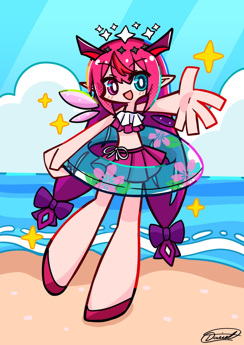 Sico_de_Seraph's tweet photo. A swimsuit drawing then vs. now! ヾ( 〃∇〃)ﾂ
Turns out I drew something similar exactly one year ago! I think my old drawing still has its own charm!! https://t.co/f7jMeAOcjK