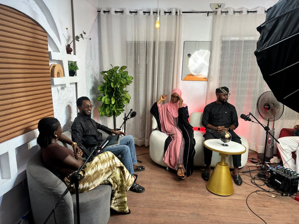 thebackdrop_pod's tweet photo. BTS moments hit different 👀 
The energy on this one was unmatched. Full episode dropping soon 🔥

#BehindTheScenes #PodcastLife #NaijaPodcast #NewEpisode https://t.co/ybxmUGMdck