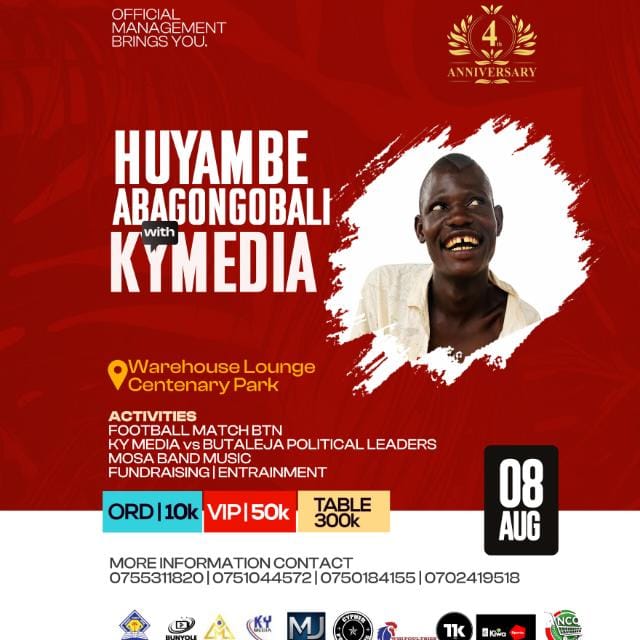 HiireJulius's tweet photo. 🚨 HUYAMBE ABAGONGOOBALI 2026🚨
Sat 8 Aug 2026 | 4PM | Warehouse Lounge, Centenary Park
We call on INTERNATIONAL BODIES, NGOs, and PARTNERS to join us and make an impact.
Together, we can change lives.
#KYMedia #HuyambeAbagongobali #SupportTheVulnerable #Uganda https://t.co/0y3J6ELb1g