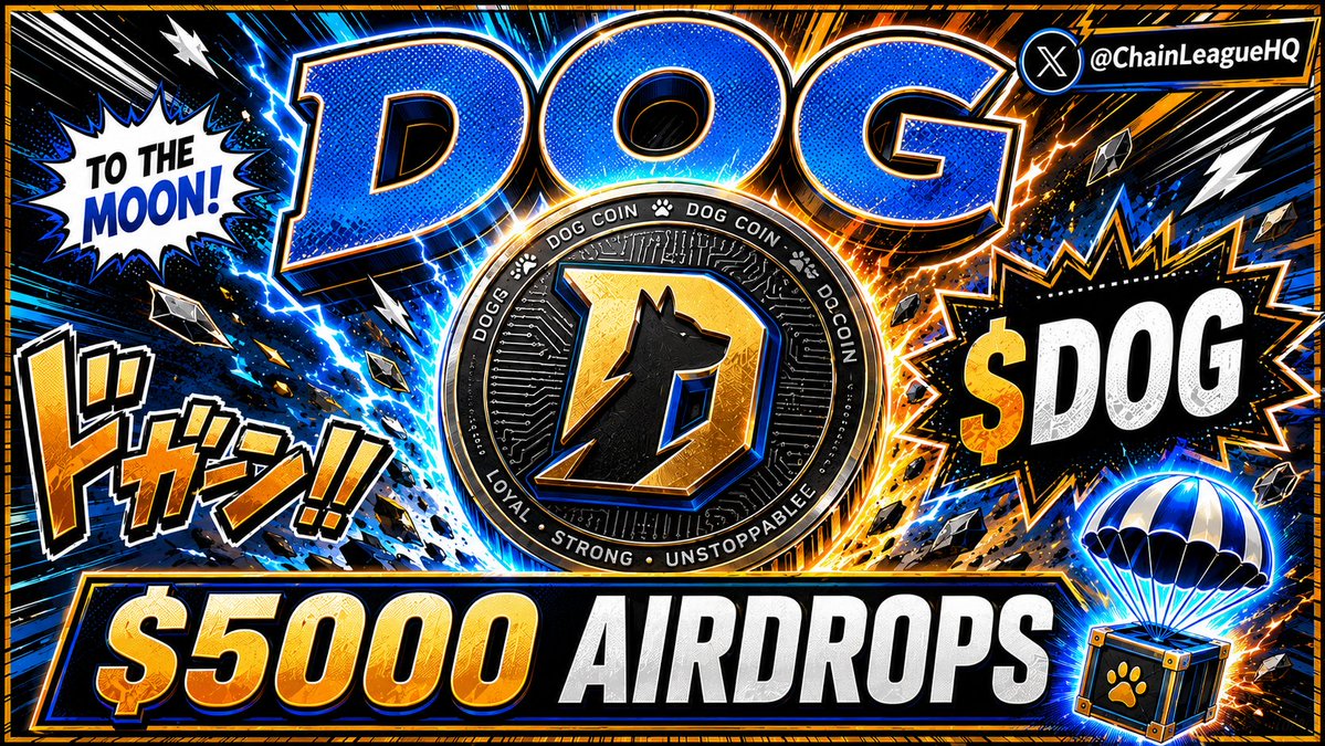 ChainLeagueHQ's tweet photo. 🚀 How to get the $DOG Airdrop

1️⃣ Follow, Like &amp; Retweet this POST 
2️⃣ Drop your Sol wallet address
3️⃣ Click and register: https://t.co/4c3qhmNb58

You're Done! ✅

🎁 The person whose retweet gets the most likes and comments will receive $5,000 worth of DOG Coin. ⬇️⬇️ https://t.co/sIP9Jv4rYM