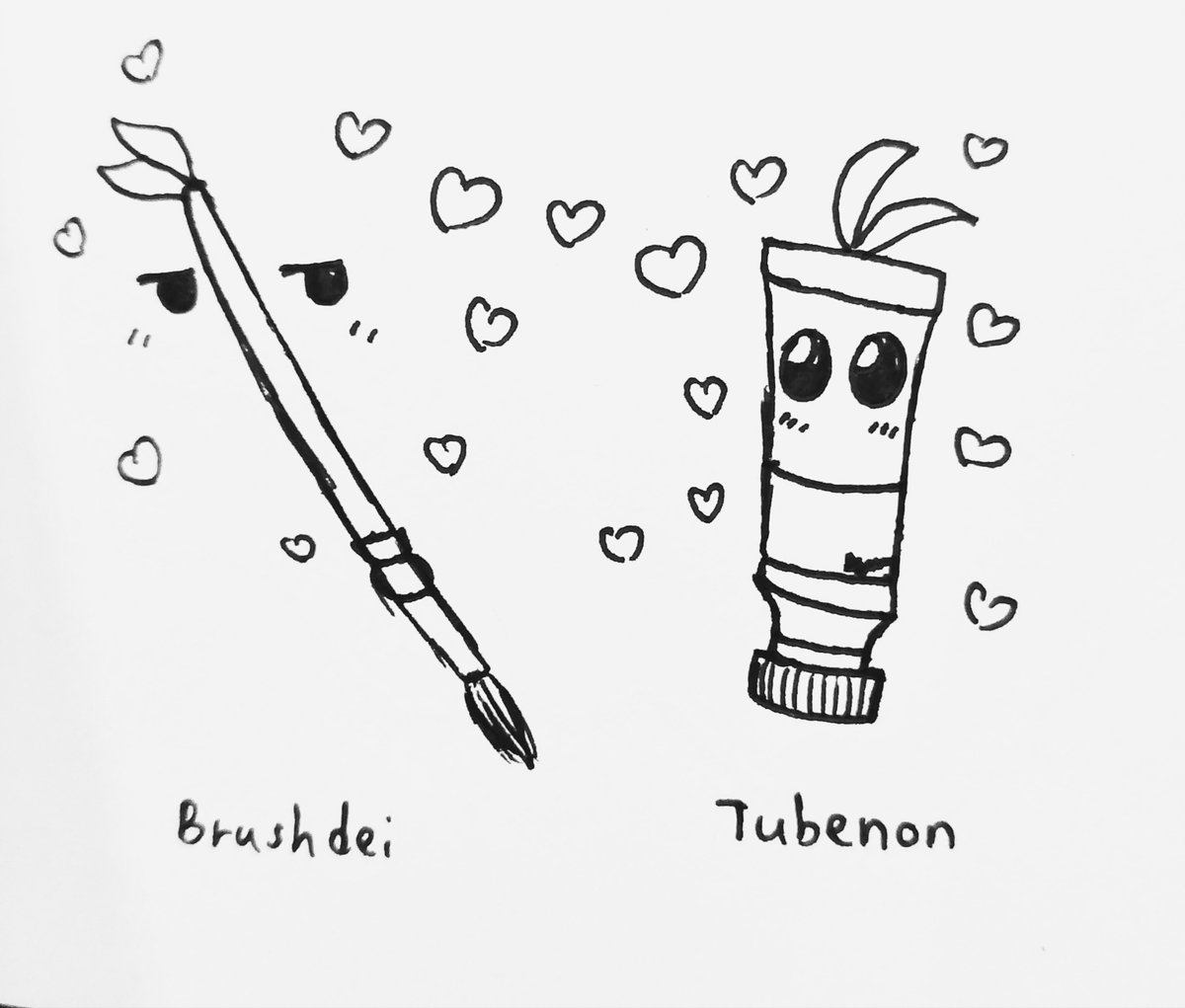 MikaIruna's tweet photo. #myphai as watercolor brush x watercolor tube

Brushdei loves the color Tubenon had 🥰 https://t.co/gdrOr1yg7J