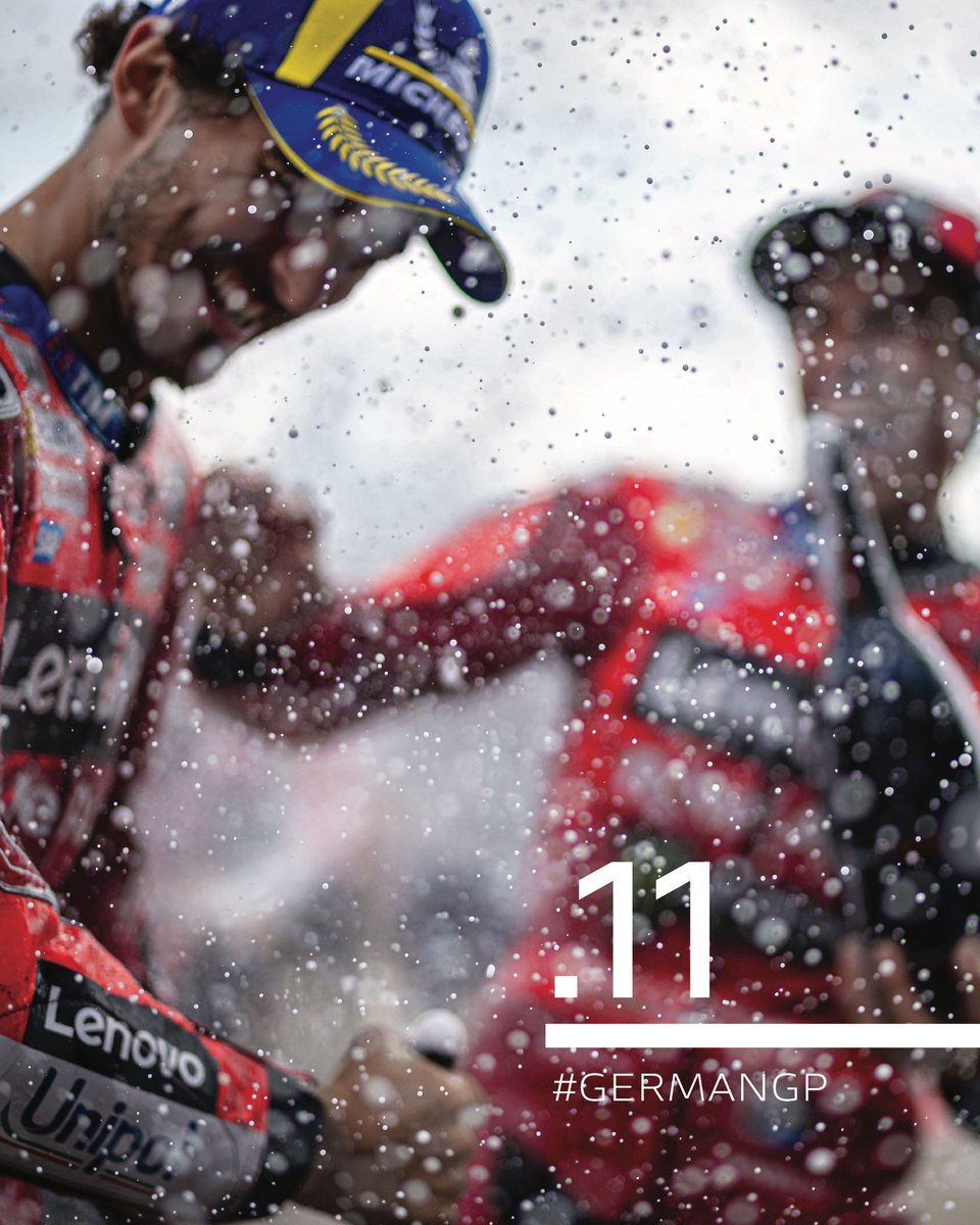ducaticorse's tweet photo. 🇩🇪🥨👑
The battle for the throne is on. 

Will Marc reclaim his crown as the SachsenKing, or will the #DucatiLenovoTeam continue its streak at #GermanGP?

Ducati has conquered this track 4 times, with both @PeccoBagnaia and @marcmarquez93 sharing the podium here❤️

#ForzaDucati https://t.co/yg03H1CYia