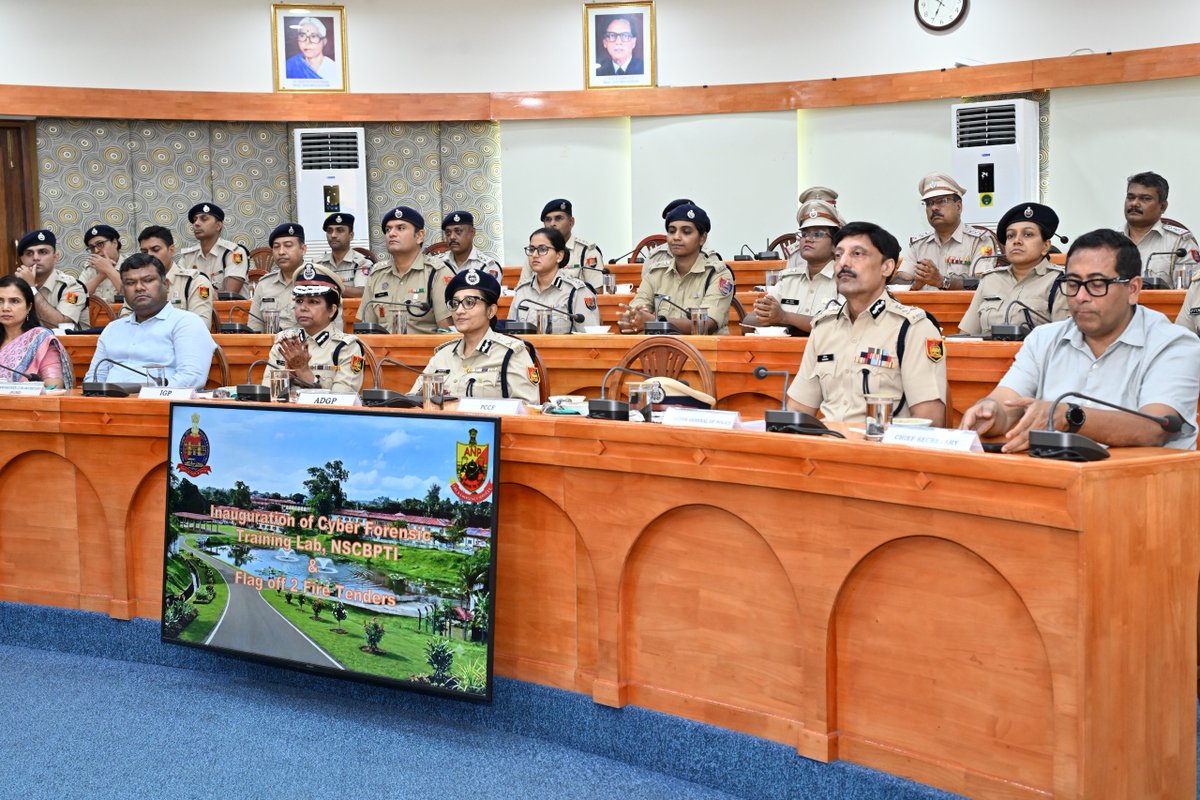 AndamanPolice's tweet photo. Strengthening Cyber Policing & Emergency Response in the Islands! 

Hon'ble Lt. Governor & Vice-Chairman, IDA, @Admiral_DKJoshi, PVSM, AVSM, YSM, NM, VSM (Retd.), inaugurated the cutting-edge Cyber Forensic Training Laboratory at Netaji Subhas Chandra Bose Police Training Institute (NSCBPTI) and flagged off two newly inducted Fire Tenders for Fire & Emergency Services in the presence of the Chief Secretary, @Andaman_Admin, @DGPANIslands and senior officers of the A&N Administration.

The state-of-the-art Cyber Forensic Training Laboratory, equipped with advanced digital forensic tools and investigative technologies, will empower police personnel with specialised skills in cybercrime investigation, digital evidence analysis and scientific policing in line with the provisions of the new criminal laws.

The induction of two modern Fire Tenders marks a significant enhancement in the emergency response capabilities of Fire & Emergency Services, ensuring quicker response, improved operational readiness and greater public safety across the Islands.

These landmark initiatives reflect the unwavering commitment of the Andaman & Nicobar Administration and Andaman & Nicobar Police towards technology-driven policing, capacity building and the creation of a safer, smarter and more resilient Island community.

#AndamanNicobarPolice #CyberForensics #SmartPolicing #DigitalPolicing #FireAndEmergencyServices #PoliceModernisation #PublicSafety #SafeAndSecureIslands #TechnologyDrivenPolicing

@MediaRN_ANI  @Ravindra_IPS