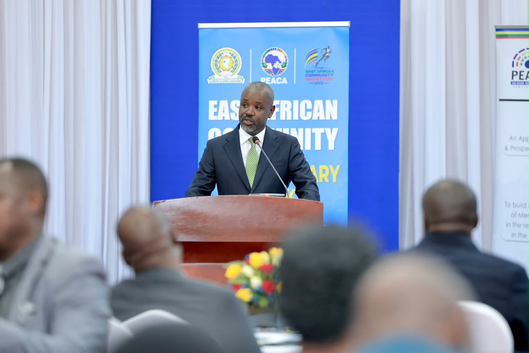 Parliament_Ug's tweet photo. Deputy Speaker @Thomas_Tayebwa has appealed to the East African Community (EAC) member states to fast-track the harmonisation of laws and policies across the region if the integration agenda is to be realised.

Critical among them is the elimination of non-tariff barriers to ease the free movement of goods and services.

He also emphasised the need for member states to collectively strengthen parliamentary oversight on government institutions to bring services closer to the people and directly engage citizens as the true owners of the integration.

"As member states, we need to move away from deliberations [boardroom meetings] and go for deliveries," he said.

Tayebwa was speaking at the official launch of the EAC Parliamentary Week at Parliament under the theme: "Advancing the East African Community agenda through legislative dialogue."