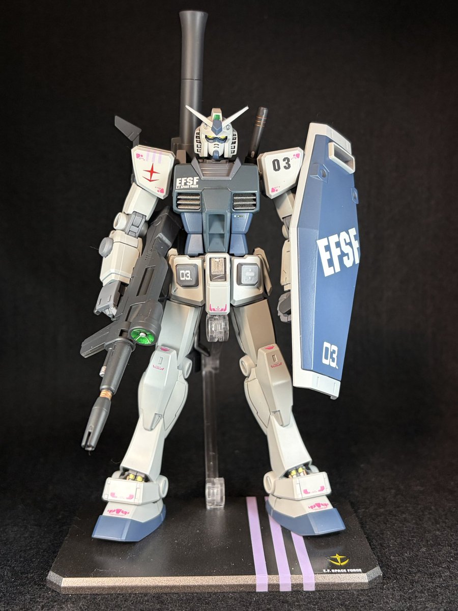 Sensyahey's tweet photo. 完成❗️✅
G-3目指してたんだけど、完成したらガンダムベース系キットみたいになっちゃった笑
1カ月1作品生活(7月) https://t.co/ulrJqh0Mle