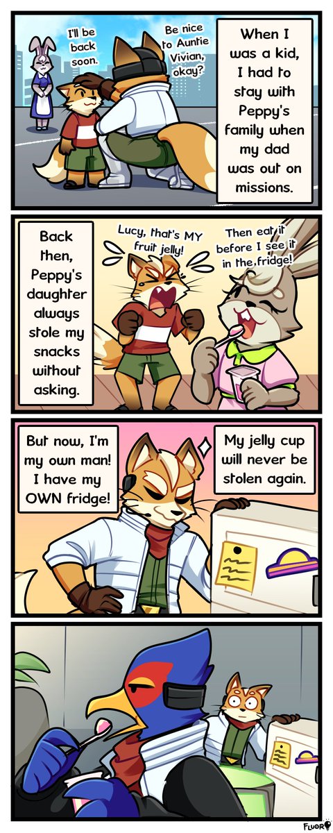 FluorescentArt's tweet photo. [#StarFox] jelly snack 🍮 https://t.co/nWgLdKJ7AY