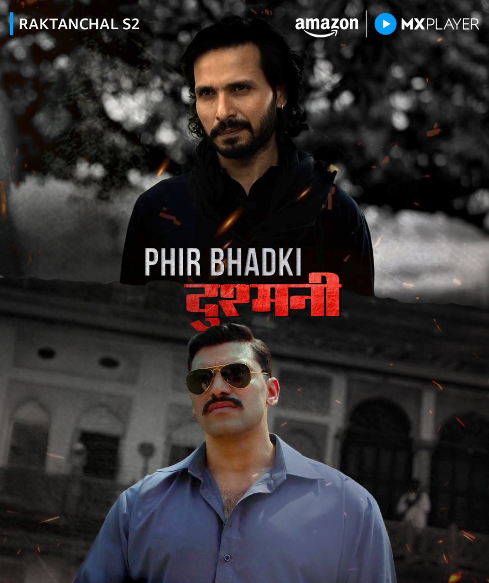 MXPlayer's tweet photo. do naam, ek वार, ek anjaam 🔥

#RaktanchalS3 coming soon only on Amazon MX Player for FREE!

@KrantiPJha @nikitindheer  

#ComingSoon #AmazonMXPlayer

[Raktanchal Season 3, Amazon MX Player] https://t.co/tyLjFOCp8a