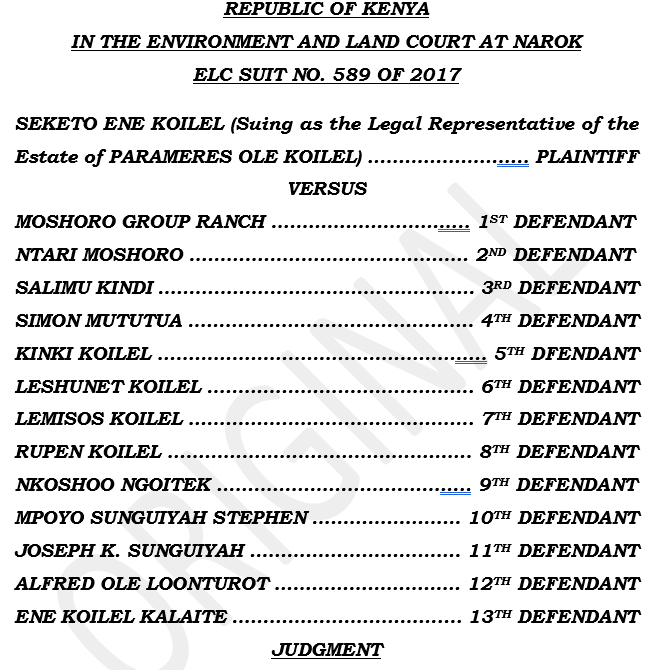 AssociatesRoba's tweet photo. 🚨🚨 BREAKING: THE BIGGEST MISTAKE PEOPLE MAKE IN LAND CASES.

Thousands of Kenyans genuinely believe their land was grabbed. Many are even right. But there is one mistake that continues to defeat otherwise arguable claims in court: confusing suspicion with proof. The Environment and Land Court at Narok has reaffirmed this principle in Seketo Ene Koilel (Suing as the Legal Representative of the Estate of Parameres Ole Koilel) v Moshoro Group Ranch & 12 Others. The Plaintiff alleged that Group Ranch officials unlawfully admitted new members, subdivided land allocated to the deceased and caused titles to be issued to third parties. Yet despite the seriousness of those allegations, the Court declined to cancel the titles after finding that the evidence presented fell short of the standard required by law.

The Court emphasized that fraud, illegality and procedural impropriety are not established by allegations alone. Critical witnesses were never called. Key documents were not properly authenticated. The alleged irregular meetings were never independently proved. While the law allows courts to impeach titles obtained unlawfully under Section 26 of the Land Registration Act, Justice L. Gacheru held that such a drastic remedy can only issue where illegality is demonstrated through cogent and credible evidence-not through suspicion, assumptions or unanswered questions.

The decision is a powerful reminder for anyone involved in a land dispute. Winning a land case is not just about believing you were wronged, it is about proving, document by document and witness by witness, exactly how the law was violated. The strongest story will still fail without evidence, while a well-prepared case built on proof can withstand even the protection ordinarily afforded to a registered title.

Kindly repost widely 🙏