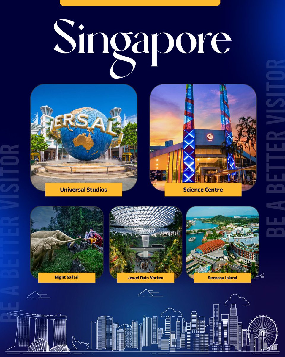 tossworldtour's tweet photo. 🌍 Destinations Where Kids Never Feel Bored!

🇸🇬 Singapore – Universal Studios &amp; Night Safari
🇦🇪 Dubai – LEGOLAND &amp; Desert Safari
🇹🇭 Thailand – Island Hopping &amp; Snorkeling

Fun-filled family vacations start here. ✈️👨‍👩‍👧‍👦

#TossWorldTourism #FamilyTravel #Singapore #Dubai #Thailand https://t.co/7mVFeu12QB