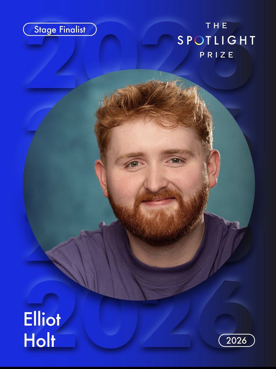 PPAcademyUK's tweet photo. Today is the day! BA (Hons) Acting student Elliot Holt is one of 40 performers selected for the Spotlight Prize 2026 ✨ Break a leg, Elliot! 👏 

#PPAPlacetobe #SpotlightPrize2026 #SpotlightUk #Acting #DramaSchool https://t.co/Wq7m2cu8gK