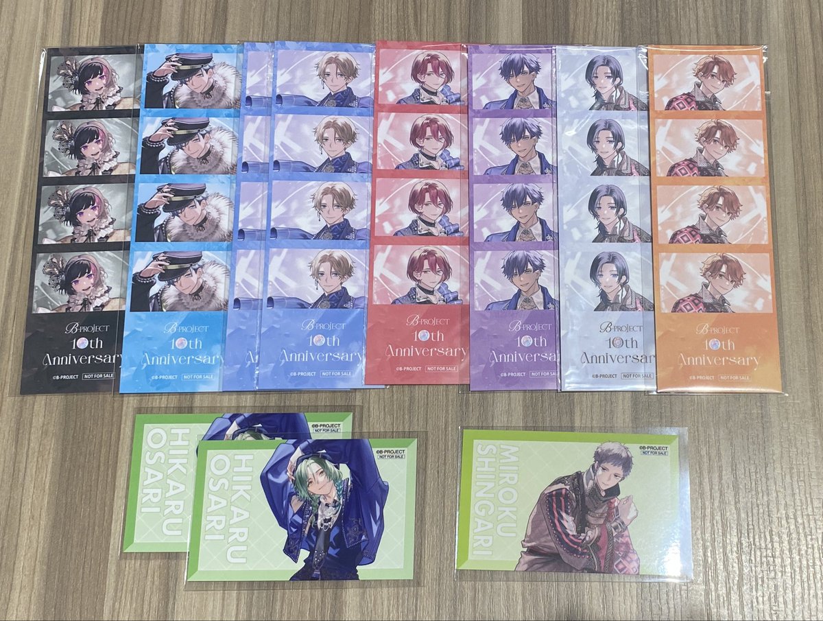 NKawo09010913's tweet photo. 【交換】B-PROJECT Bプロ Collaboration Cafe motto cafe 池袋 10th ホログラムカード アクリルステッカー アクリルシール 特典 ブロマイド しおり

譲)画像参照
求)阿修 金城(しおり友人分)

本日池袋手渡し>後日郵送 https://t.co/rbFsNLTLjT