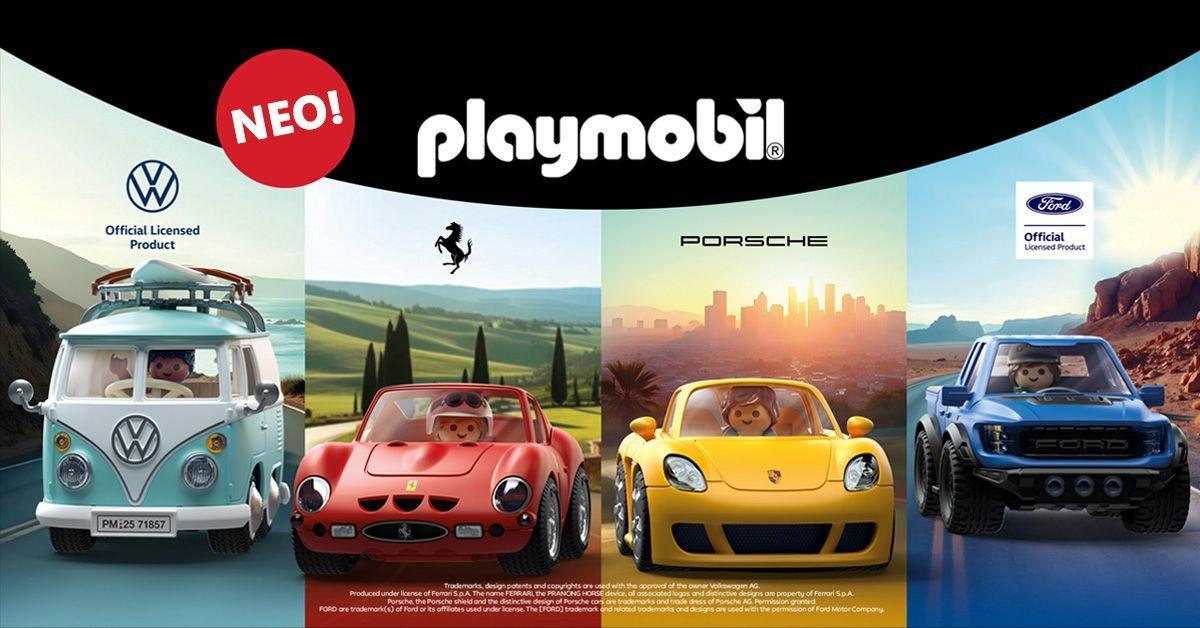 autotypos's tweet photo. Ferrari, Porsche, Ford και VW γίνονται συλλεκτικά PLAYMOBIL https://t.co/ZvQ4pEMNqx https://t.co/UcSbe7YbMM