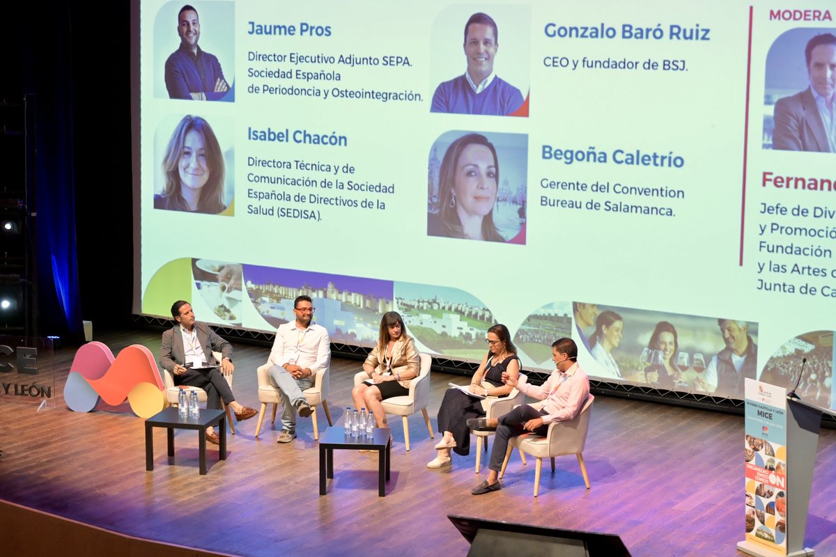 somosbsj's tweet photo. ¿Qué aspectos son clave para escoger la sede de un evento?

La mesa redonda del III Foro MICE Castilla y León en la que participó Gonzalo Baró trató esta cuestión.

🔃 Accesibilidad
🛍️ Libertad de contratación de proveedores
🌱 Sostenibilidad desde el inicio
📱IA para prospección https://t.co/cnjgKoByjg