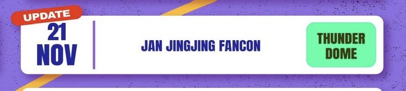 JanJingjing_TH's tweet photo. ทุกคนคะ เซอร์ไพร์ส 😎

JANJINGJING FANCON at Thunder Dome ค้าฟ 

#JanJingjing https://t.co/857Z4ViOBr