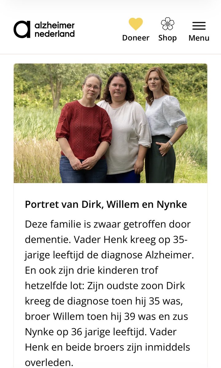 iriskroes's tweet photo. Vanavond is het verdrietige verhaal van mijn lieve goede vriendin Nynke en haar familie te zien in de tv-special ‘Herinneringen voor het leven’ van @alzheimernl 💛

Vanavond 20:30 uur, op NPO1. https://t.co/0v7dKGnGCC