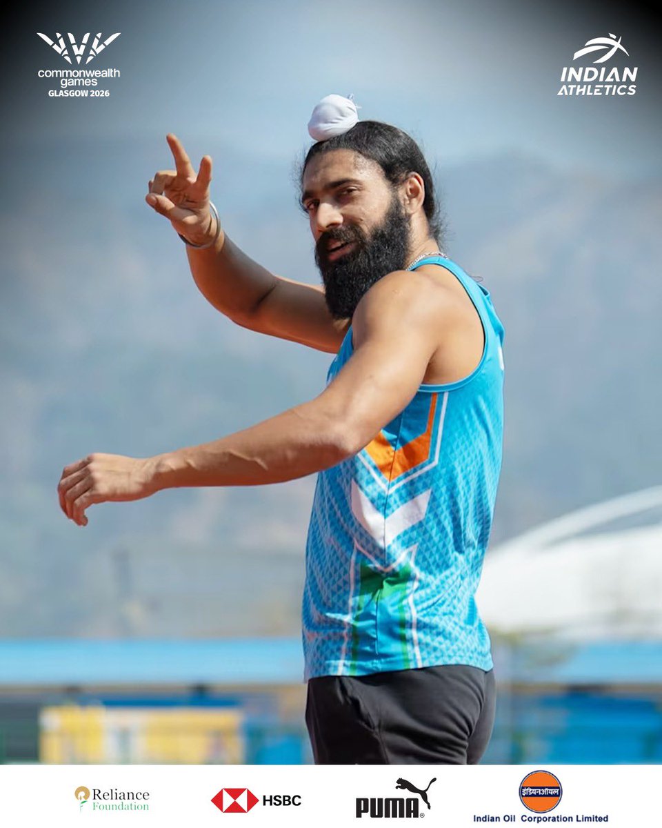 afiindia's tweet photo. The fastest man in the country. Next stop: Glasgow ⚡️🇮🇳

100m National Record holder Gurindervir Singh is all set to take on the Commonwealth Games and chase glory for India. 💪

#IndianAthletics #CommonwealthGames2026 #TeamIndia #AFI https://t.co/fDCqTCfzVg