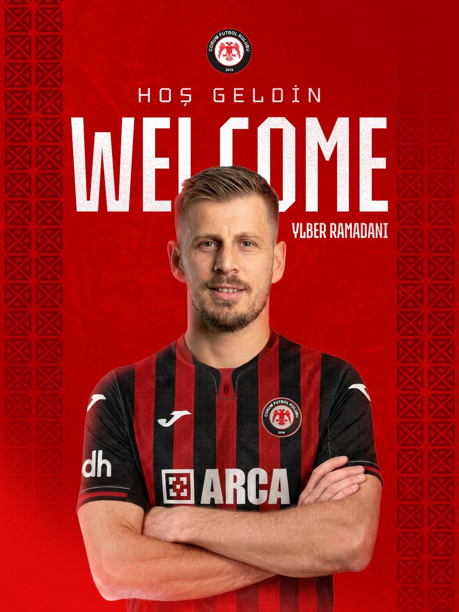 corumfk's tweet photo. Resmi Açıklama | Ylber Ramadani

Kulübümüz, profesyonel futbolcu Ylber Ramadani’nin kesin transferi konusunda US Lecce ile anlaşma sağlanmış olup, oyuncuyla 2+1 yıllık sözleşme imzalanmıştır.

ARCA Çorum FK forması altında başarılı bir kariyer geçireceğine olan inancımızla, Ylber Ramadani’ye hoş geldin diyor, yeni yolculuğunda üstün başarılar diliyoruz.

Kamuoyunun bilgisine saygıyla duyurulur.

Arca Çorum Futbol Kulübü