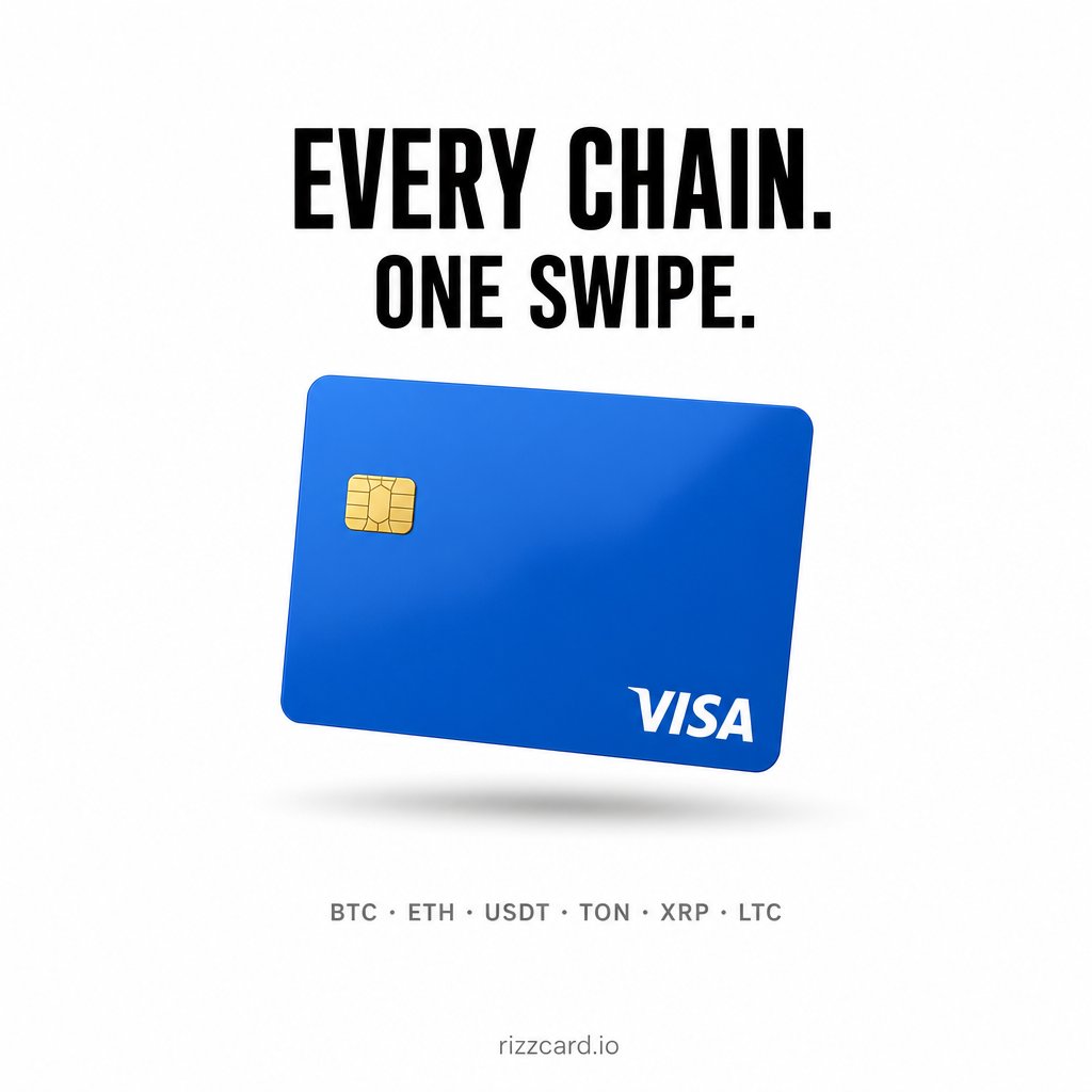 Rizz_Technology's tweet photo. six chains, one card, 130M+ merchants worldwide. the chain you hold is the one you spend.

#crypto #Bitcoin #USDT #cryptoCard #Web3 https://t.co/tD8Blucbmr