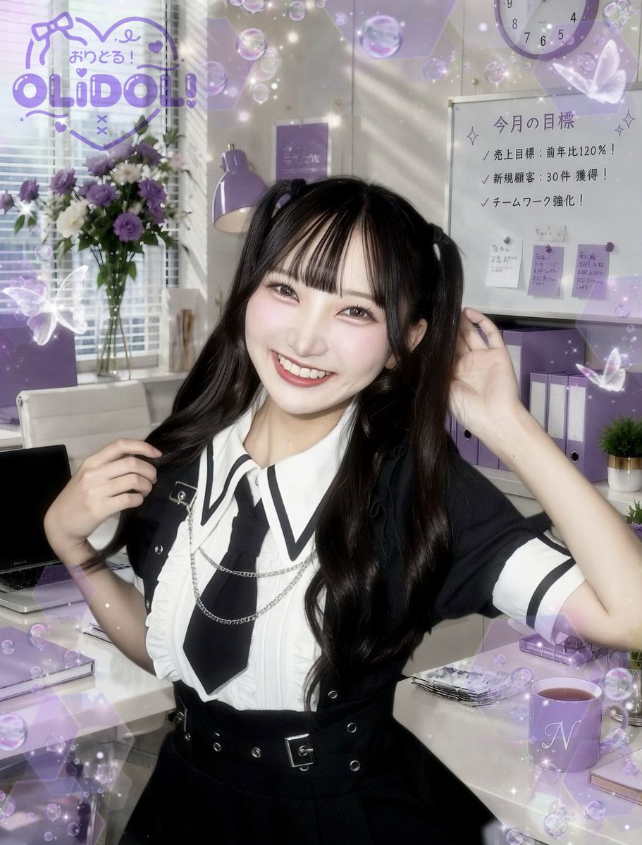 ol__idol's tweet photo. ◤  OLiDOL!  ◢
‧ ₊˚♡⛓️ 新アー写公開  5人目 ⛓️♡˚₊‧
⟡• ────── ୨୧ ────── •⟡

 ܰ 藤咲ねね / @ol_nenetan  ܱ

💜 パープル担当
💜 不憫なみんなの妹
💜 東京科学大卒理系女子

『 はじめての夏、ねねとはじめ��？♡ 』

⟡• ────── ୨୧ ────── •⟡
 ♡ + RT = 150 でNEXTメンバー公開🎵