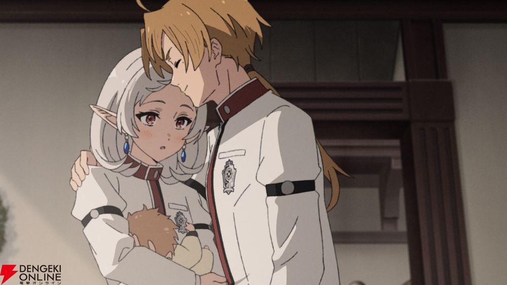 dengekionline's tweet photo. アニメ『無職転生Ⅲ』第3話“帰ってきた日常”のあらすじ・先行カットが公開
https://t.co/Mm6hq1Tdw4

ルーデウスはロキシーを第二の妻として迎え、ラノア魔法大学にも復帰。皆にロキシーを紹介をする中、クリフは信教上それを許せず… https://t.co/OK4qHwbskN