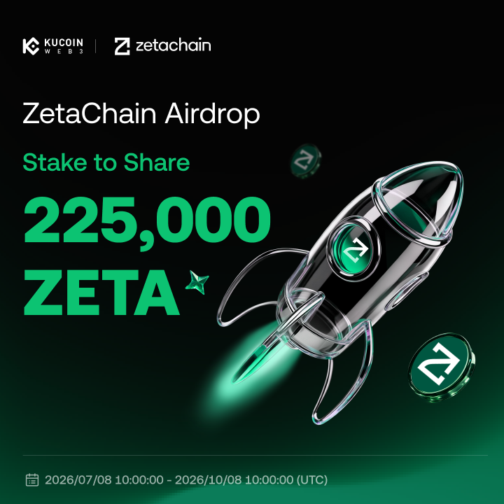 KuCoin_Web3's tweet photo. KuCoin Web3 Wallet x ZetaChain #Airdrop

🏆 225,000 $ZETA
🗓 07/08 10:00 - 10/08 10:00 UTC

To Enter
1️⃣ Follow @KuCoin_Web3 &amp; @ZetaChain
2️⃣ Like + RT + Drop ur KuCoin wallet EVM address
3️⃣ Join 👉  https://t.co/b7v4PbsKb8

Learn More: https://t.co/ZtvOJ3AcQ7 https://t.co/0gHqA7JZhJ
