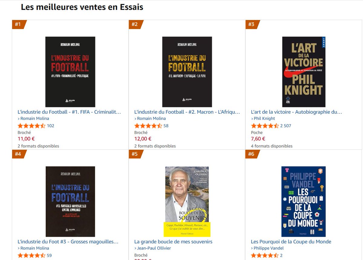 Romain_Molina's tweet photo. Merci à tous pour le soutien et l'intérêt porté aux Industries du Football, plus que jamais d'actualité...

Pour passer commande : https://t.co/6nZFvNavoV

Keep the faith ! https://t.co/nsOQtAlD68