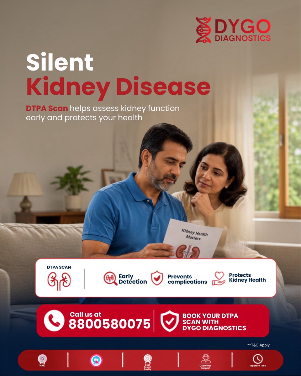 DygoDiagnostics's tweet photo. A DTPA Scan helps evaluate your kidney function,
📞 Book your DTPA Scan: 8800580075

#DTPAScan #KidneyHealth #KidneyDisease #EarlyDetection #NuclearMedicine #DiagnosticScan #HealthCheck #PreventiveHealthcare #DygoDiagnostics #MedicalImaging #ScanNearMe #DiagnosticCenterNearMe https://t.co/YrRD8bbLgC