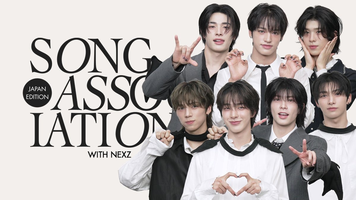 ellejapan's tweet photo. Japan 3rd EP『#Hellmate』をリリースした #NEXZ が、ELLE USの人気企画「SONG ASSOCIATION」に挑戦！　先輩の名曲からツアーで披露したあの曲まで、アカペラをたっぷり披露🎤
#NEXZ_Hellmate @NEXZ_official

▼記事はこちら
https://t.co/43VyfMSIkN https://t.co/ArNCNsrANH