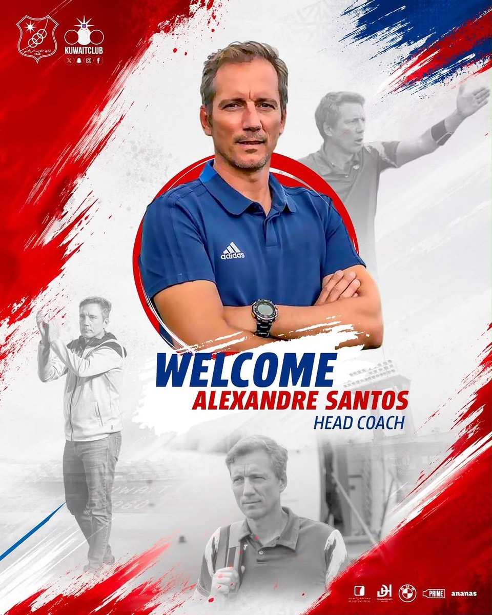 FouStats's tweet photo. Head Coach Alexandre Santos 🇵🇹 of ASFAR Rabat 🇲🇦 joins Kuwait SC 🇰🇼.

ASFAR finished 4th in the Botola 2025/2026 season, despite being in 1st place between matchdays 25-28.

He'll join former ASFAR player Mehdi Berrahma, who has been playing for Kuwait SC since August 1st 2025. https://t.co/UbQrd4bo8g