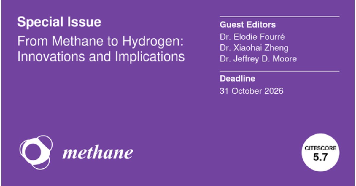 Methane MDPI tweet media