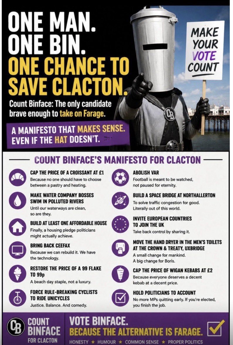 LordRennard's tweet photo. Let’s get going…#Clacton #FaragevBinface https://t.co/gyJeZOZHPk