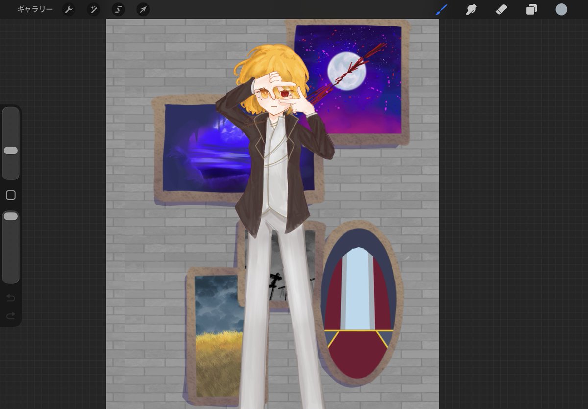 spinelmoon0929's tweet photo. 絵が全く完成しないから進捗を載せる
同時に2つの絵を描くのは効率が悪いから少なくともどっちかは完成させたい https://t.co/PqVHZ2CuWY