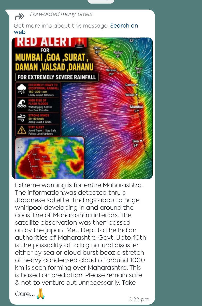 rushikesh_agre_'s tweet photo. This is all fake. Please do not believe in rumours. #MumbaiRains https://t.co/4ZsJNGcRwP