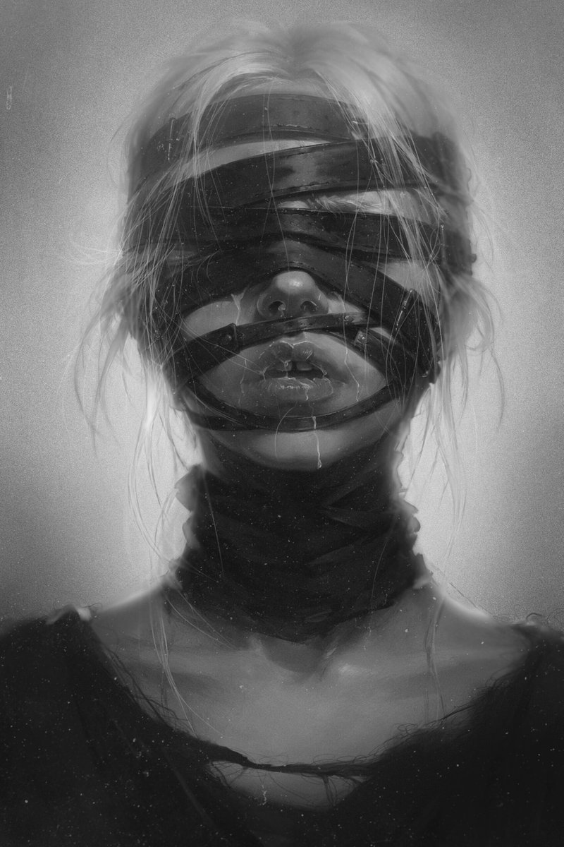 Melnik_ne's tweet photo. The Endless Search
A portrait about the silent exhaustion behind the endless search for work.
The leather straps became a visual metaphor for pressure, rejection, and the feeling of being unable to speak or breathe freely while trying to find a place in the world.
#art #2d #draw https://t.co/dyXWJ0PIPc