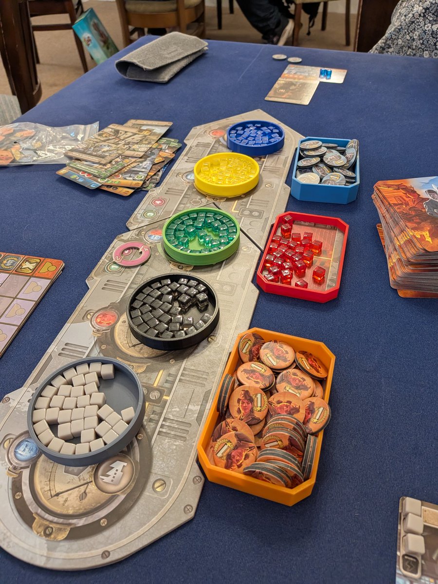 RickTheChief's tweet photo. This week at the club we played Free Ride, Prussian Rails, Hit the Silk, Ark Nova, Its A Wonderful World, Just One. https://t.co/3YviBIfDFP