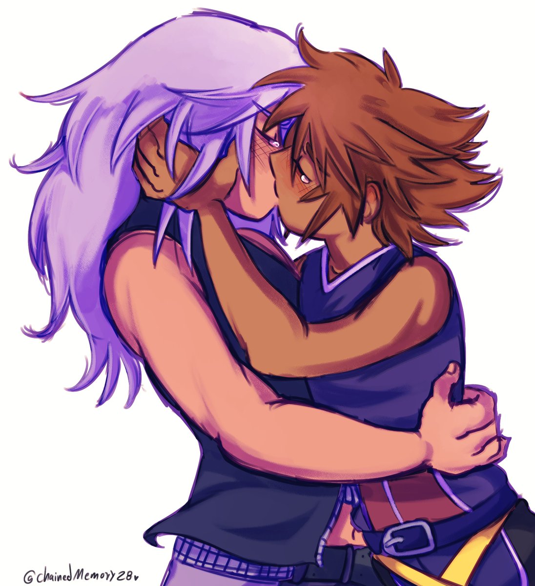 chainedmemory28's tweet photo. I feel and I barely draw them kissing...
#soriku https://t.co/2incA36mWG