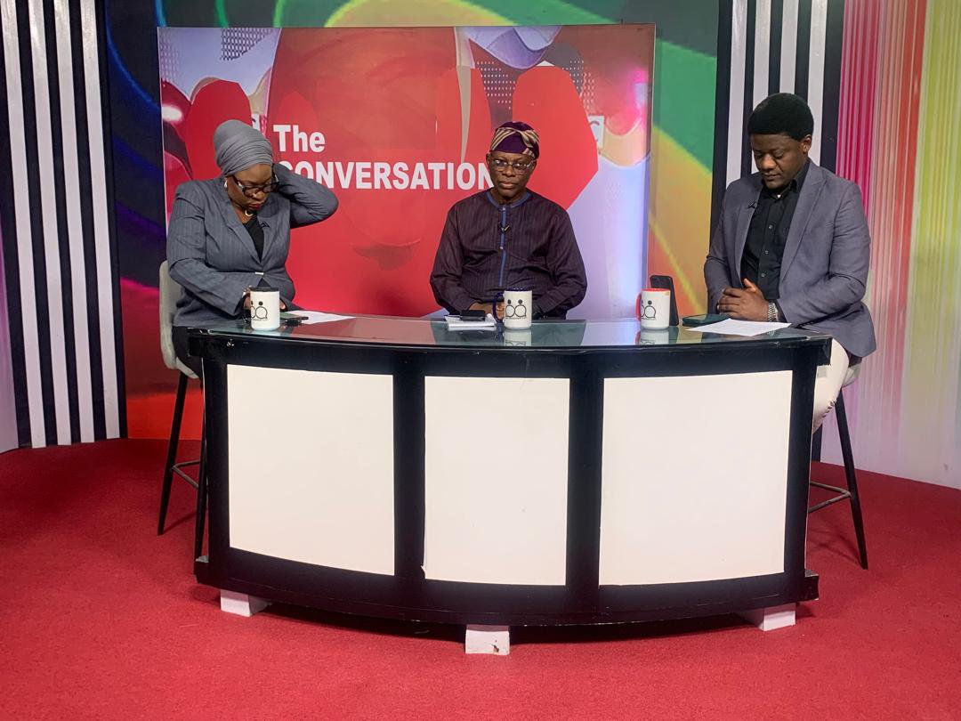 kemiisholaricha's tweet photo. 'The Conversation ' with @abimbostic and Ajibola Ojesola. 

@Lagostelevision https://t.co/hnmFXxSCvc