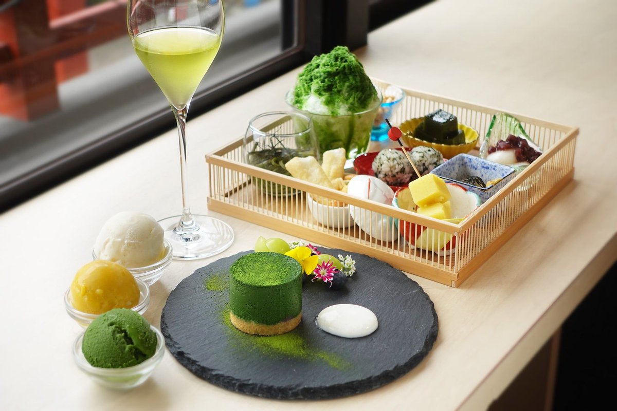 Lovematcha_bot's tweet photo. 【７月９日より提供開始】
浅草で良質な抹茶と贅沢な時間を味わう新メニュー
【お濃茶タルトが主役　午後の抹茶プレート】
～素材にこだわったジェラートも食べ放題～ 

https://t.co/Q44ofrNLrS https://t.co/f0m9NjSk1h