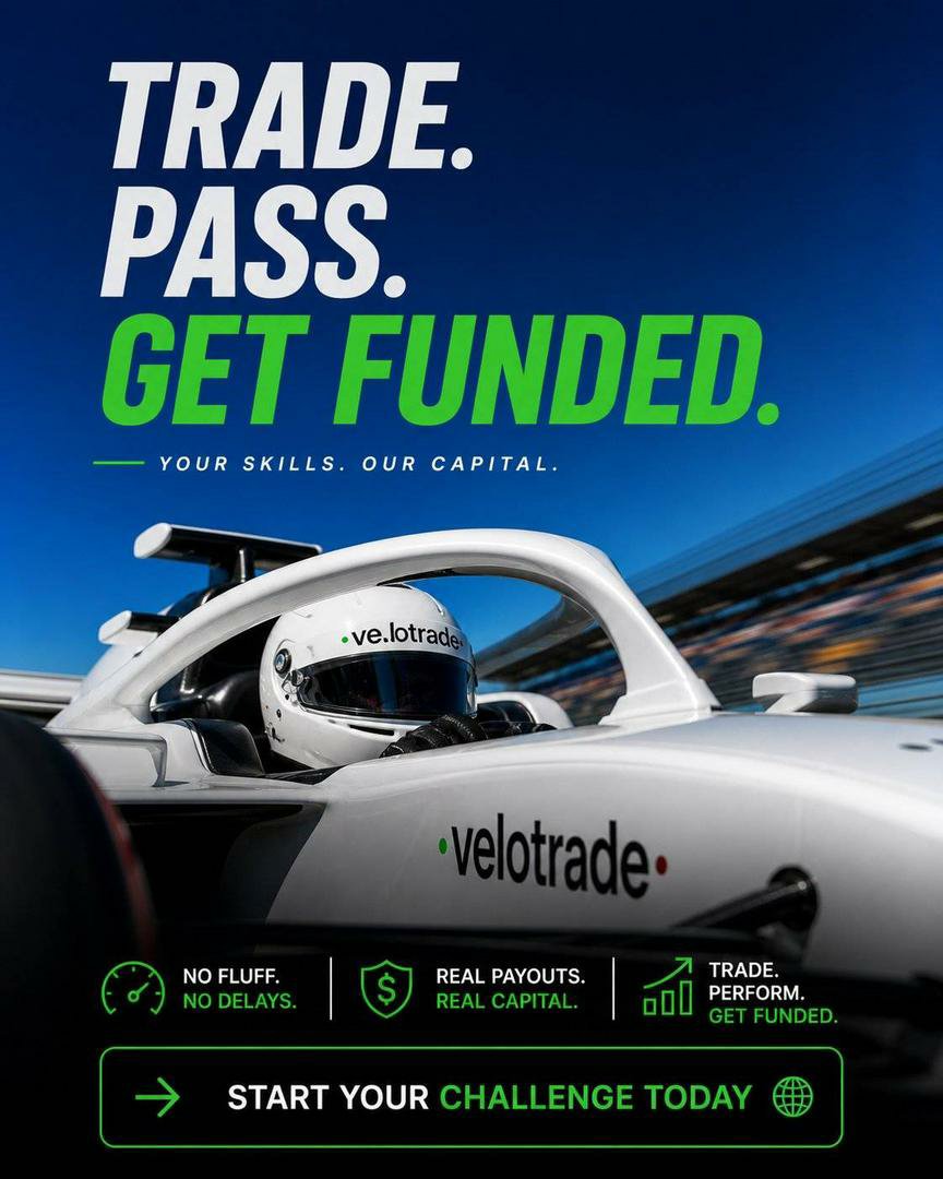 Knight9460's tweet photo. Most traders think funding is about passing a challenge. I think it's about proving consistency.
Anyone can catch one lucky trade. The real test is whether you can manage risk, stay disciplined, and repeat the process over and over again.
That's why I appreciate what Velotrade is building.
A funded account shouldn't reward gamblers. It should reward traders who: • Respect risk before reward. • Follow a tested trading plan. • Accept losses without chasing revenge trades. • Understand that capital is earned through consistency, not excitement.
I've learned that the market doesn't pay confidence—it pays discipline.
Whether you're trading Forex, Crypto, Indices, or Commodities, your edge isn't your indicator. It's your ability to execute your strategy without letting emotions take control.
If more traders focused on protecting capital instead of chasing profits, far more people would become consistently profitable.
This is why initiatives like this matter. They encourage traders to improve their knowledge, demonstrate their process, and earn the opportunity to manage larger capital.
Trade with patience. Trade with discipline. Let consistency speak louder than predictions.
#Velotrade #FundedTrader #RiskManagement #TradingPsychology #Forex #Crypto #PriceAction #TechnicalAnalysis #PropFirm #TradingJourney