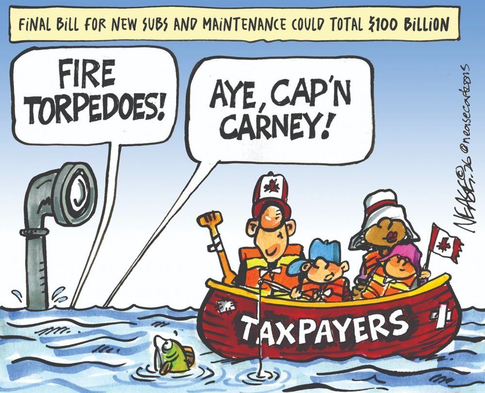 TheTorontoSun's tweet photo. Steve Nease cartoon, July 8, 2026 https://t.co/l08Q5BpUrM https://t.co/23Wu1IWGHA
